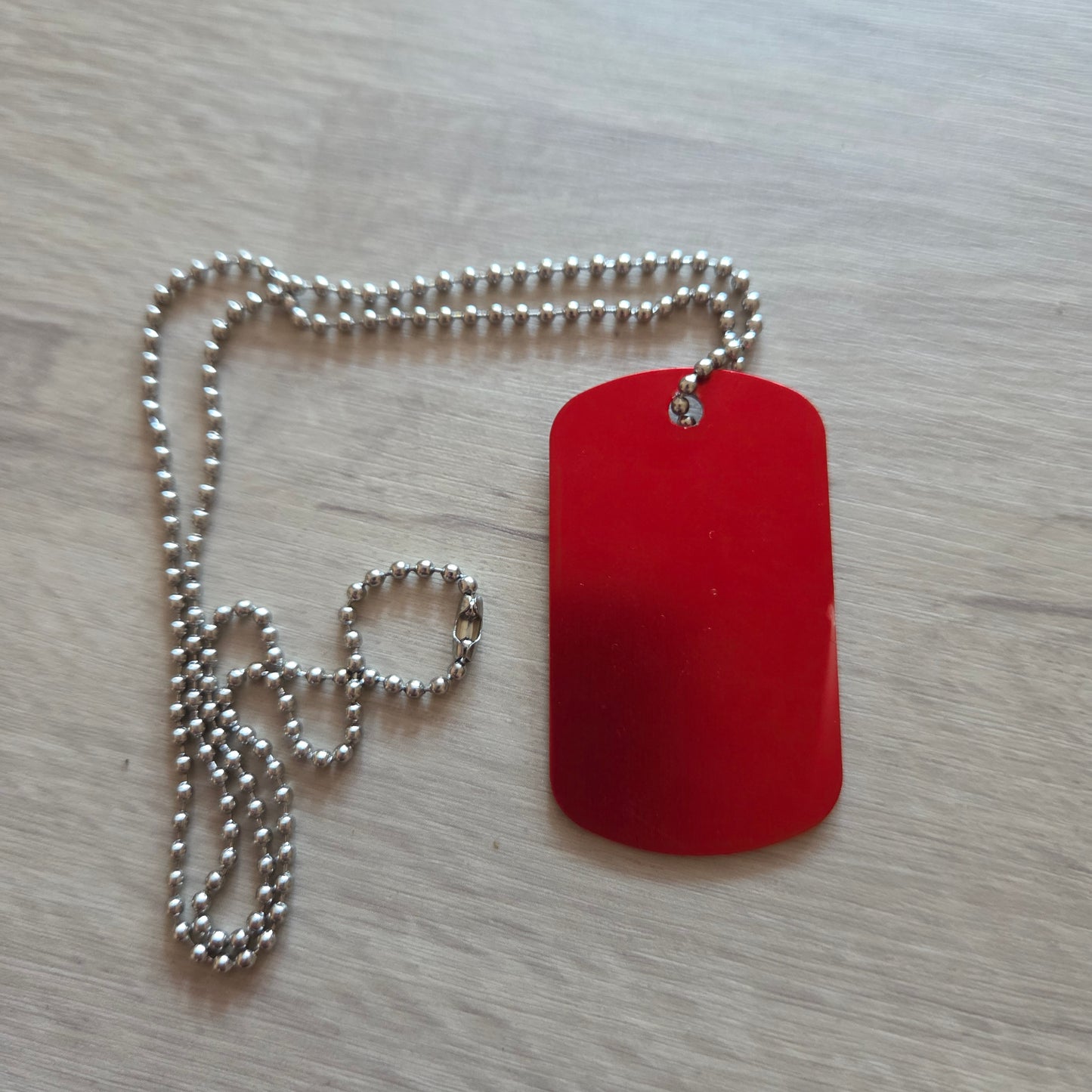 Personalised Alert ID Tag-Ring Necklace or Bag Tag- Emergency ID Tag