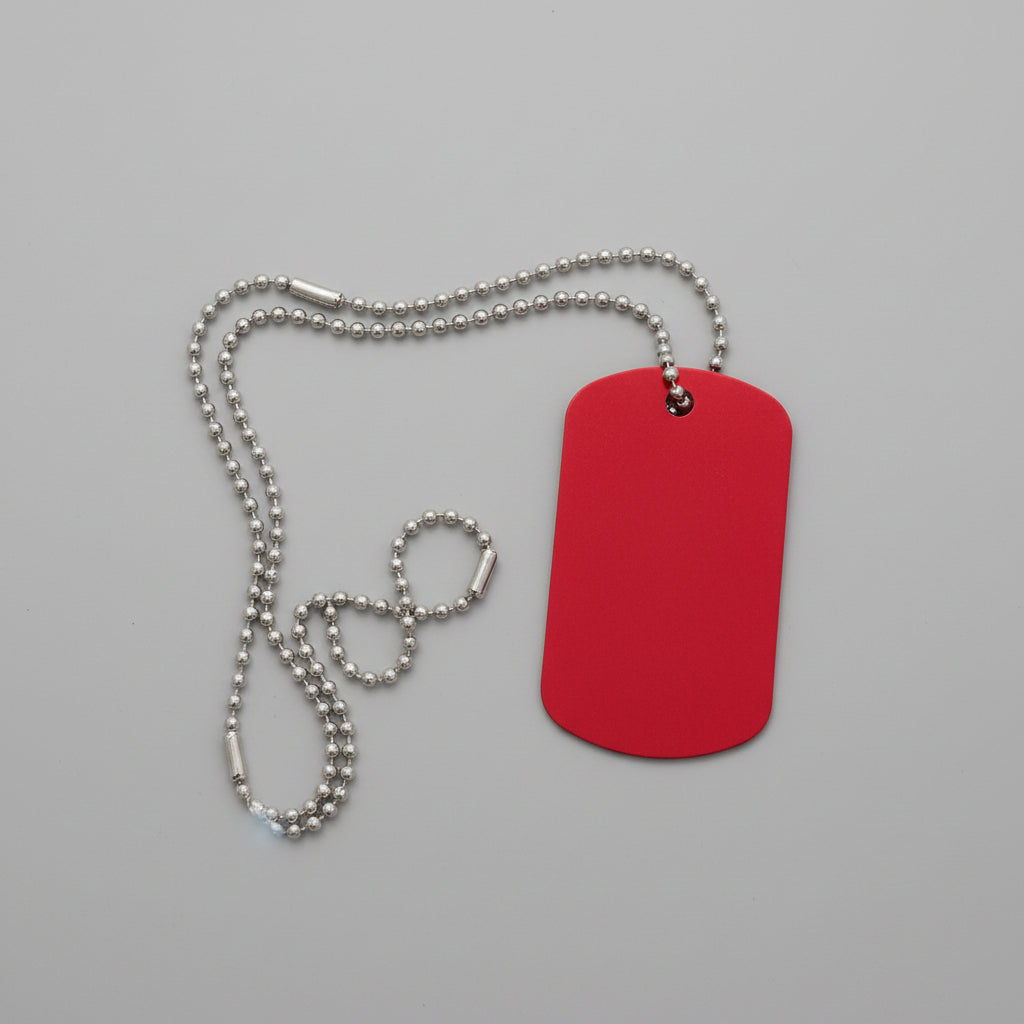 Personalised Alert ID Tag-Ring Necklace or Bag Tag- Emergency ID Tag