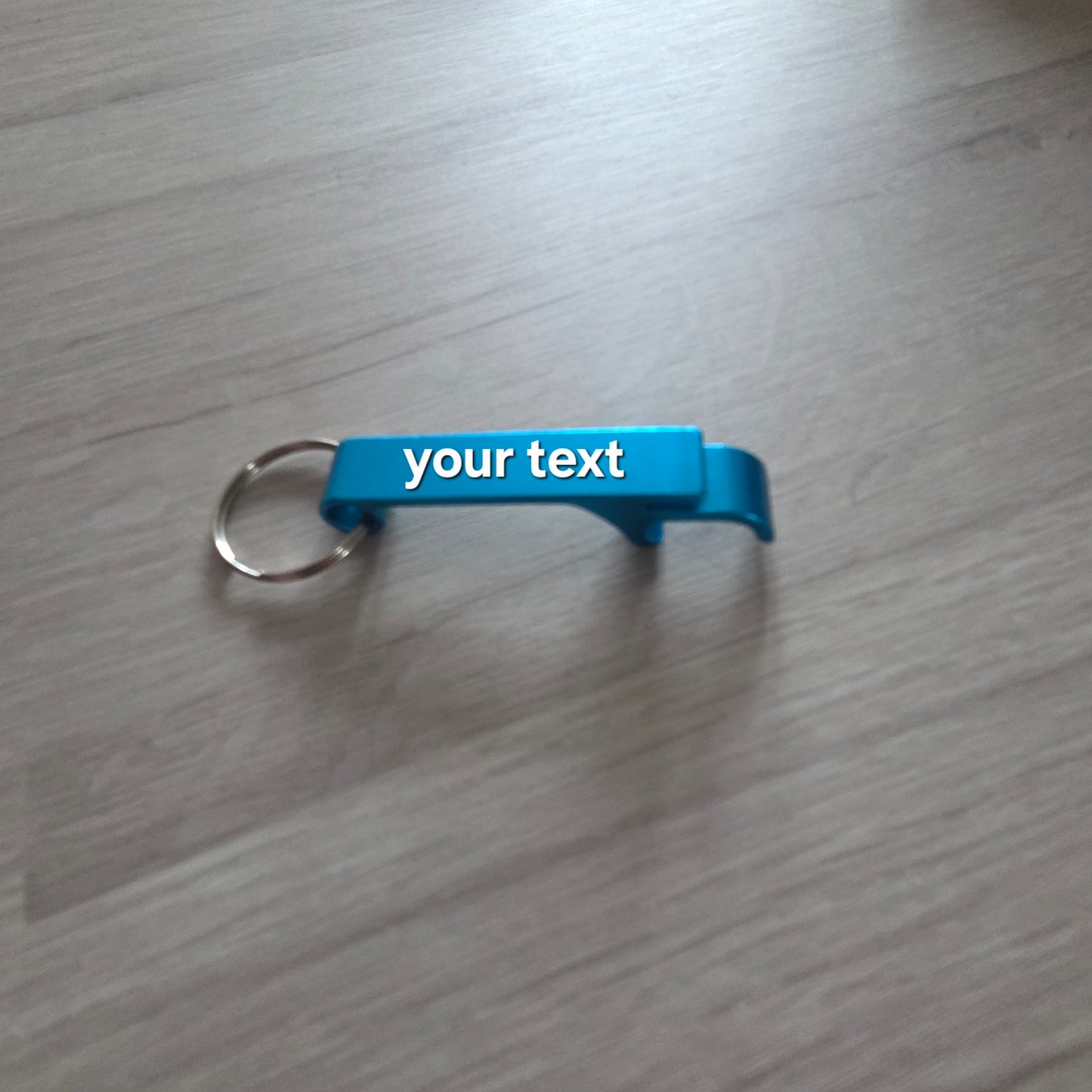 Personalise bottle and can opener keyring