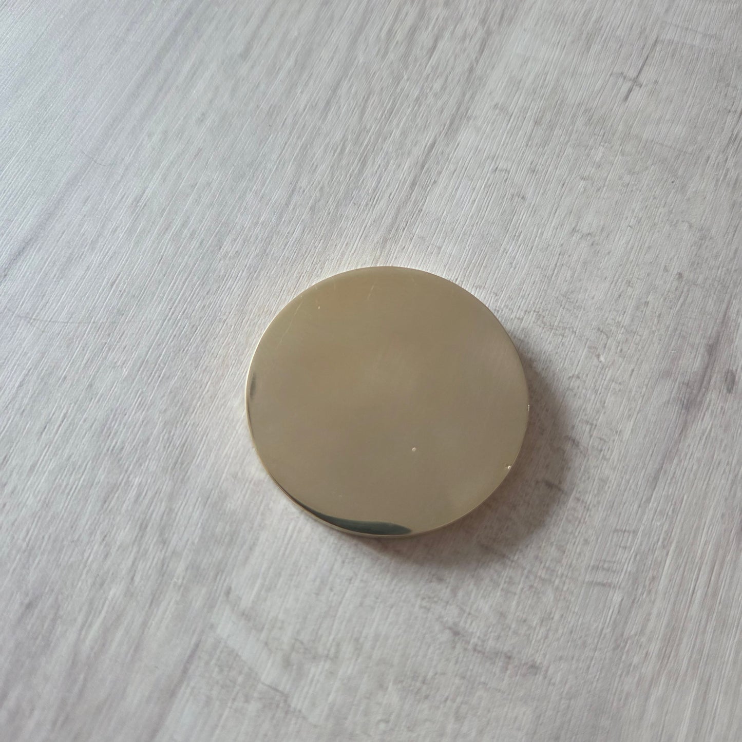 Viking Brass Coin Holding Axe 40mm Embossed Coin