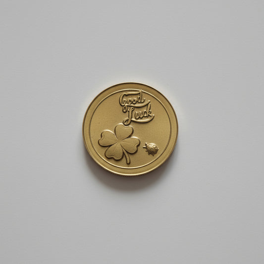 Good Luck Brass Novelty Coin