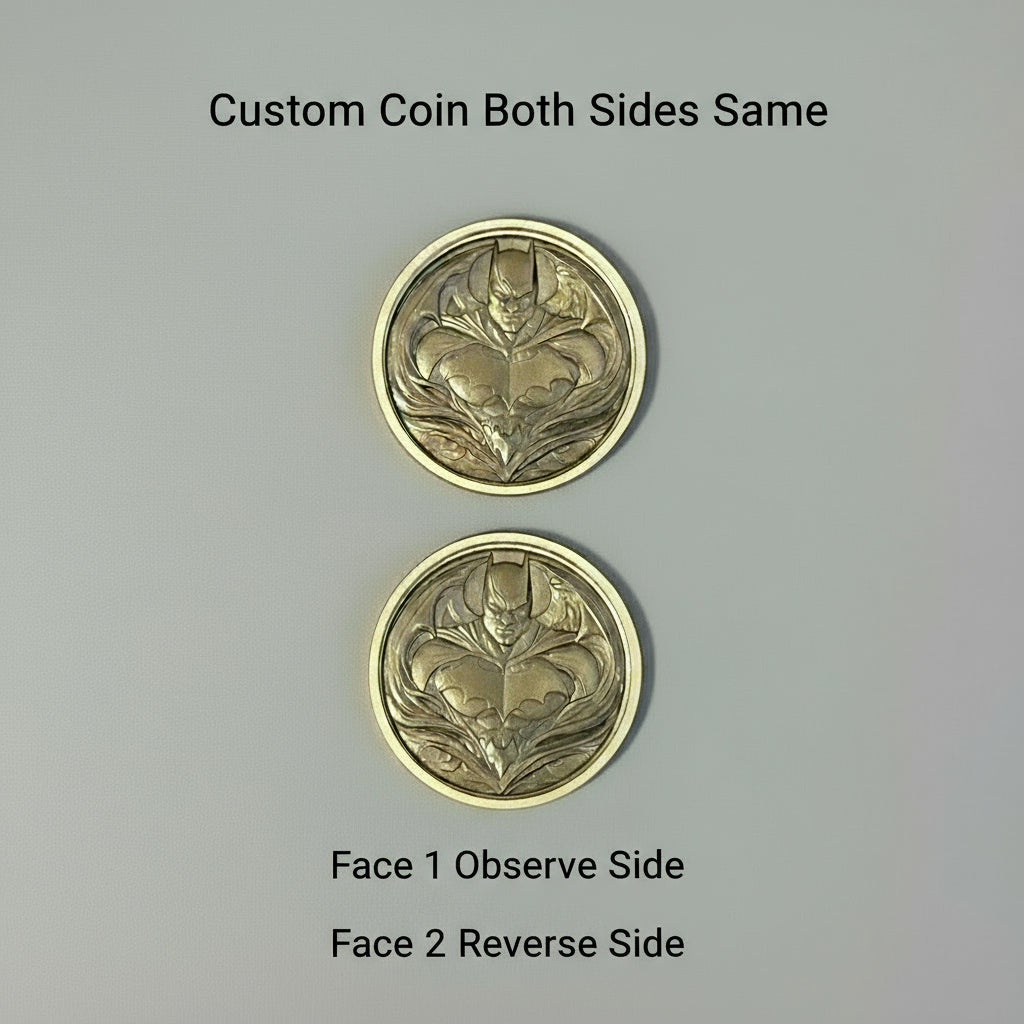 Custom engraved brass challenge coin/Personalised 1 or 2 sides