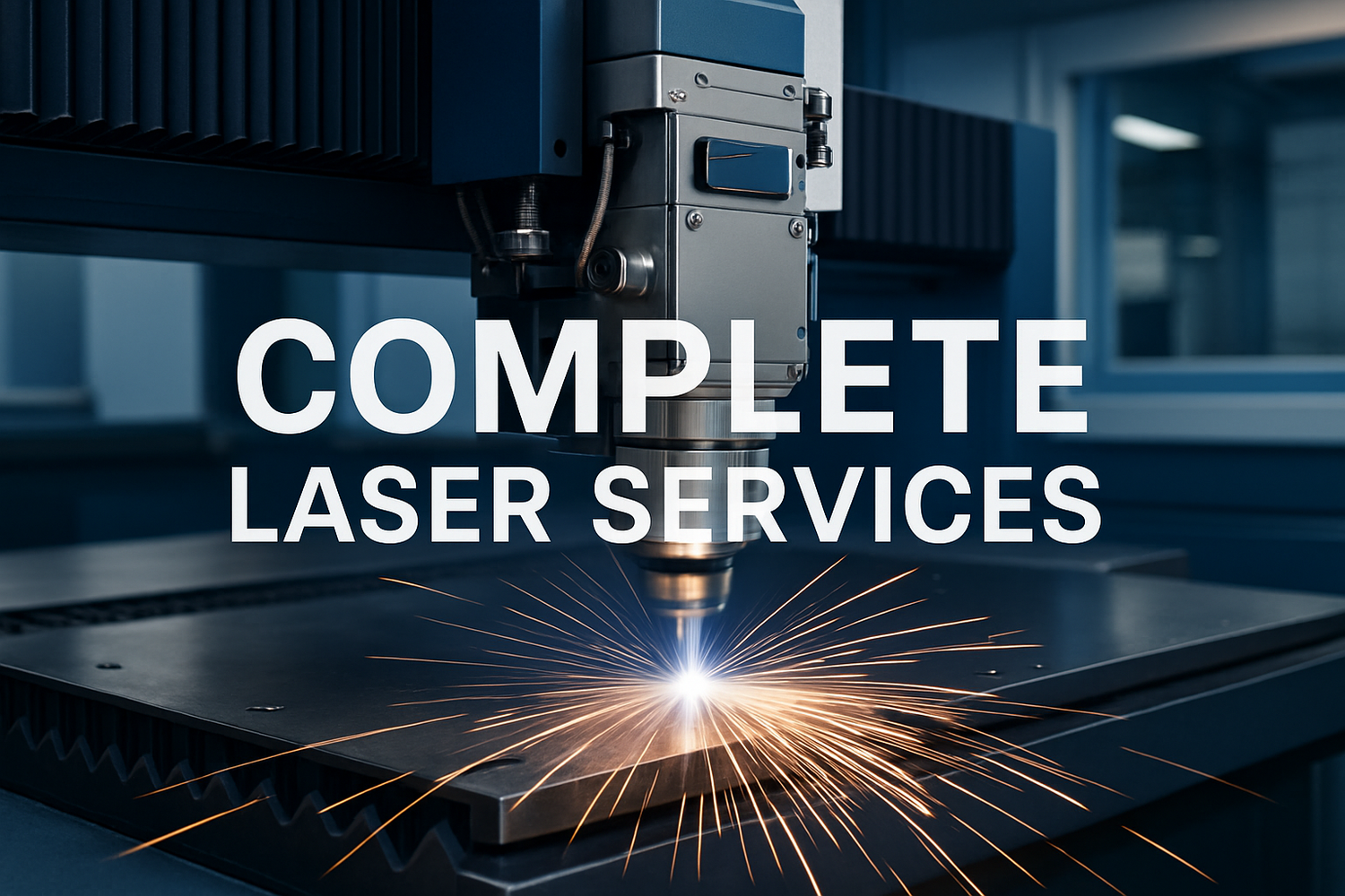 picture of a laser with the words Complete Laser Services