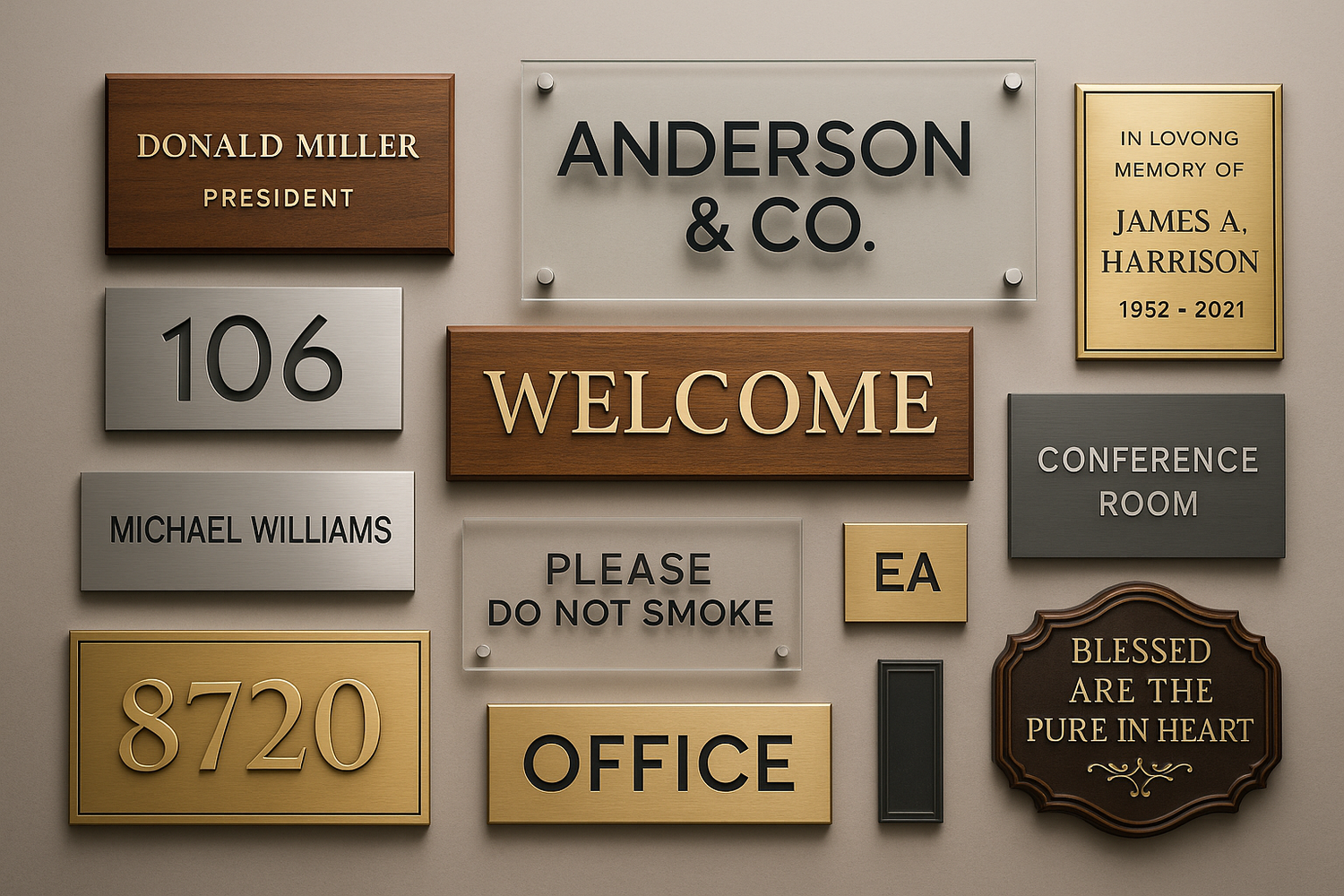 Signs and Plaques