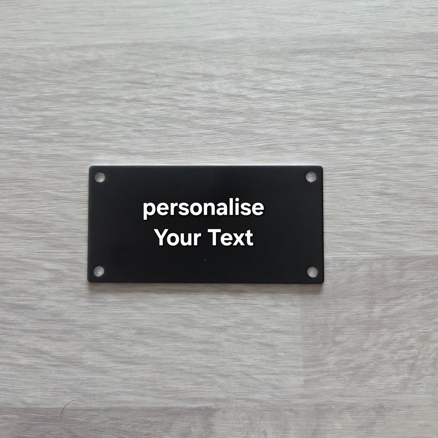 House Door Signs Personalised Etched Metal Sign Ring Bell/Parcels or Own Message