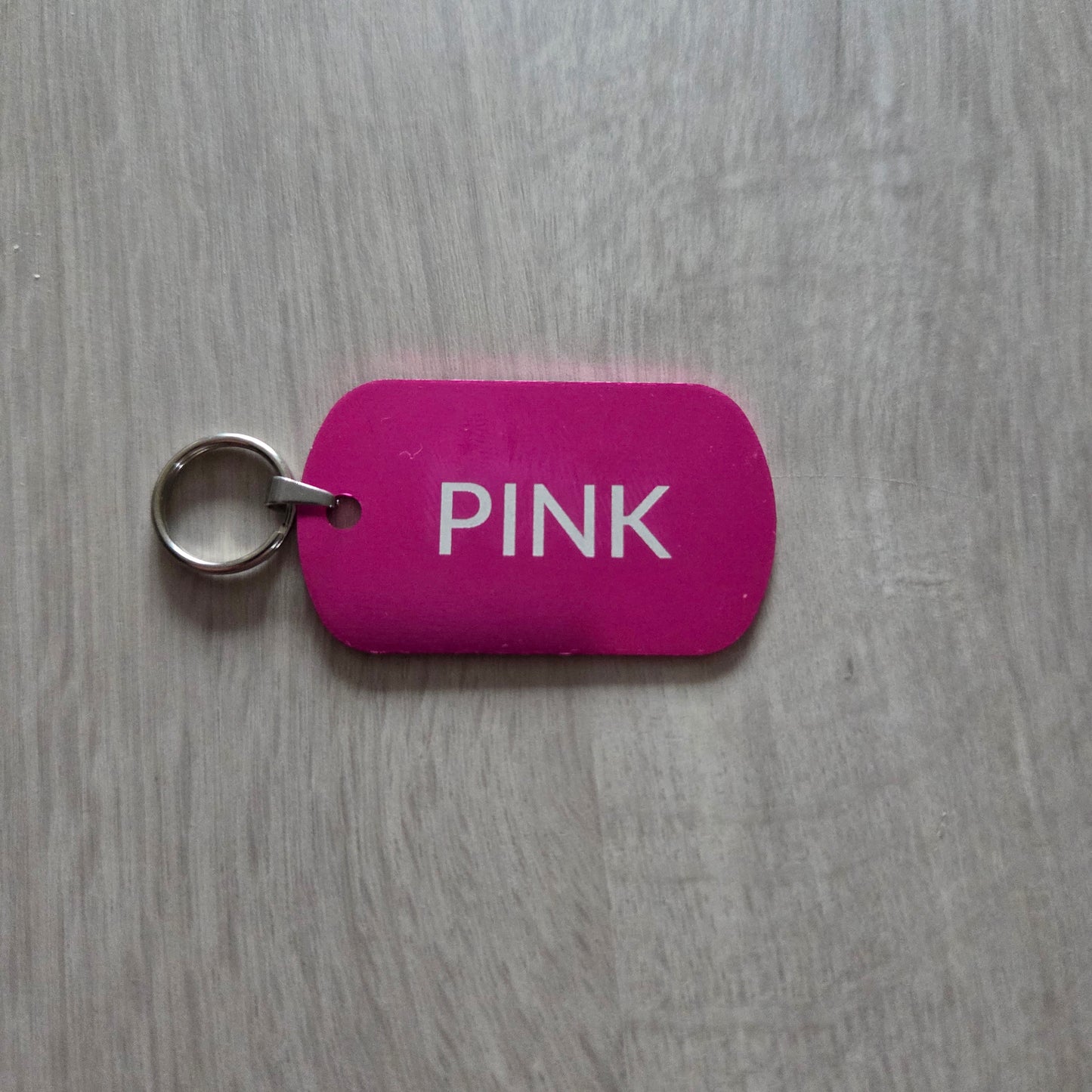 Key Tags Metal Etched Luggage tags Personalised Door keyrings Various Colours