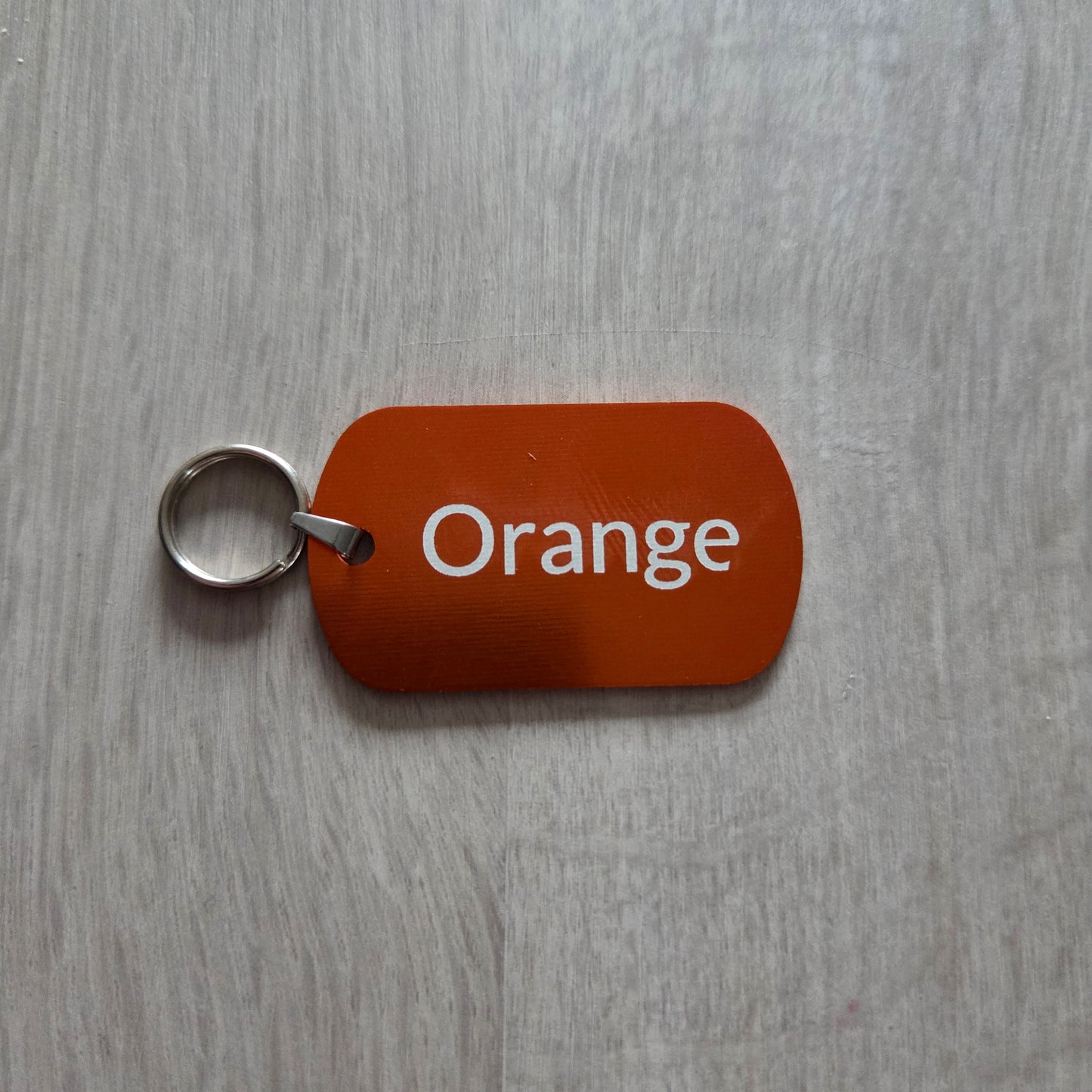 Key Tags Metal Etched Luggage tags Personalised Door keyrings Various Colours