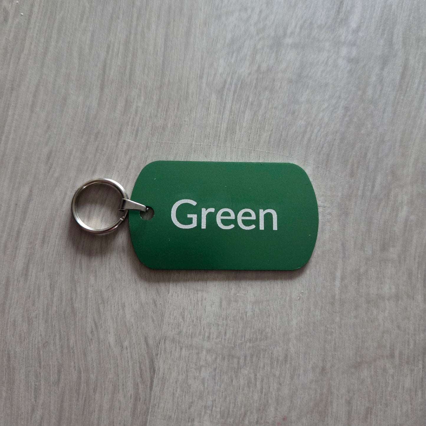 Key Tags Metal Etched Luggage tags Personalised Door keyrings Various Colours