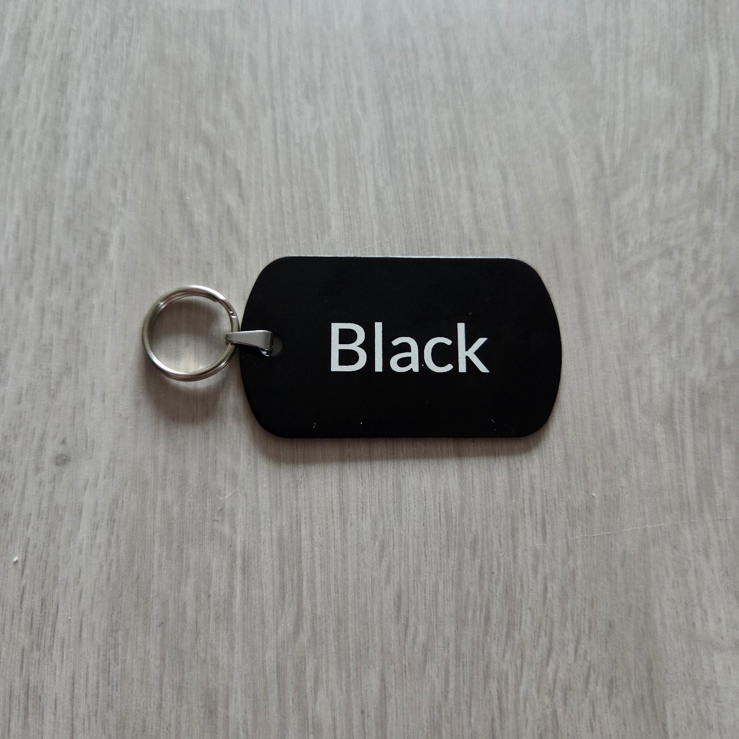 Key Tags Metal Etched Luggage tags Personalised Door keyrings Various Colours