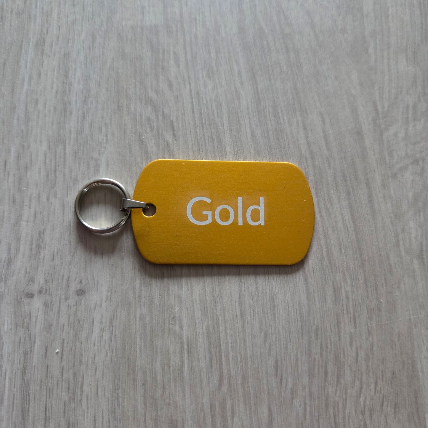 Key Tags Metal Etched Luggage tags Personalised Door keyrings Various Colours