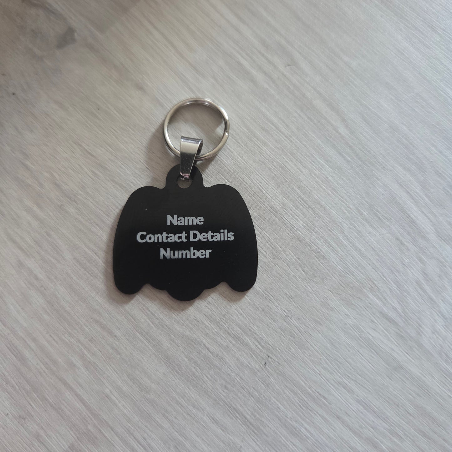 Lost Pet ID Tags Personalised Multi-coloured Dog Shaped Tags