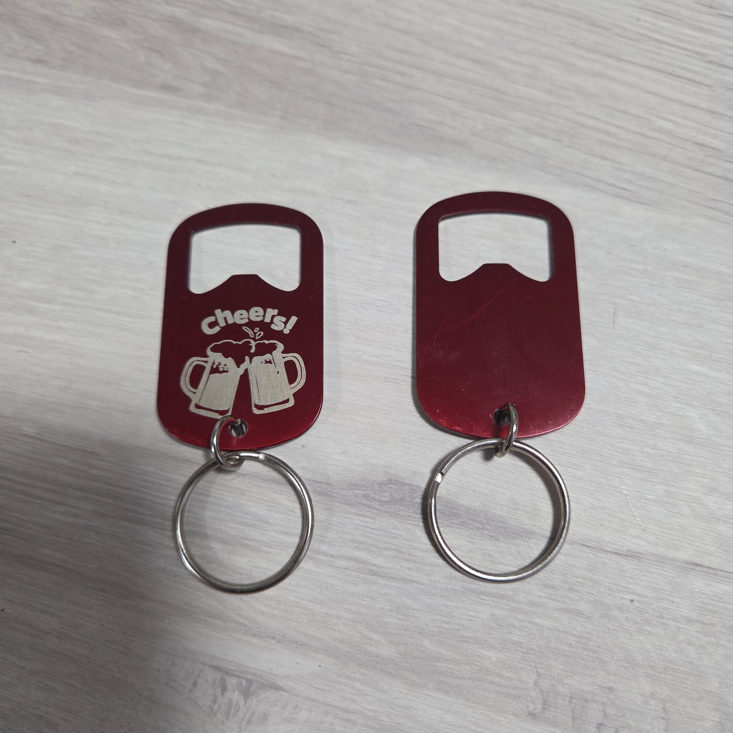 Personalised Metal Bottle Opener Key Ring