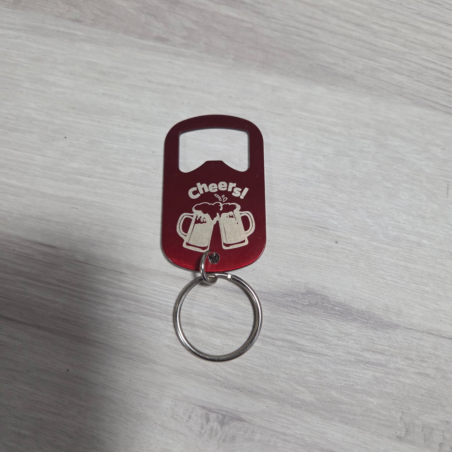 Personalised Metal Bottle Opener Key Ring