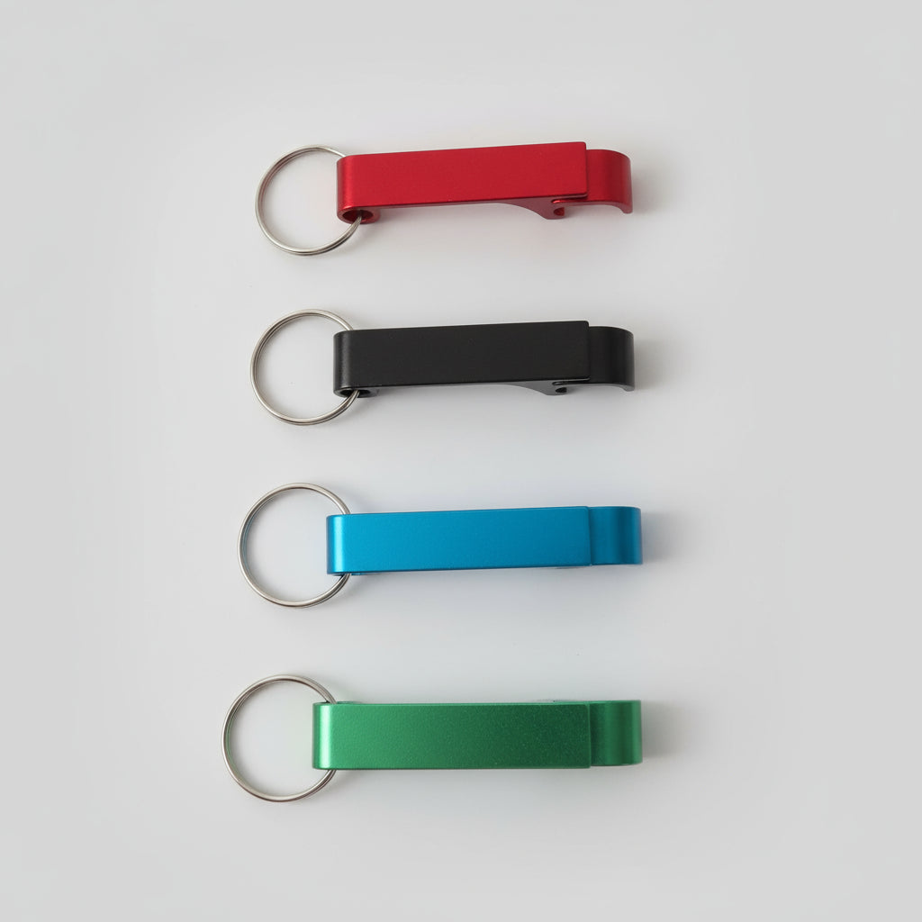 Personalise bottle and can opener keyring