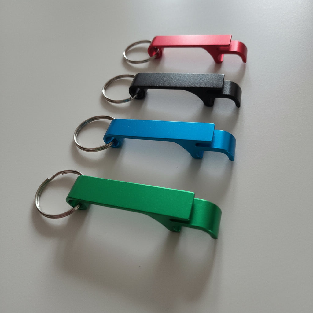 Personalise bottle and can opener keyring