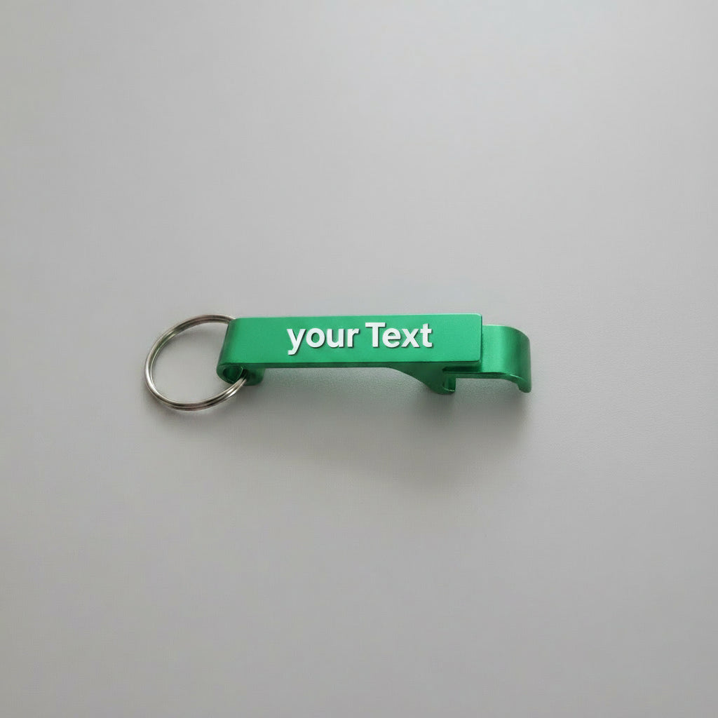 Personalise bottle and can opener keyring