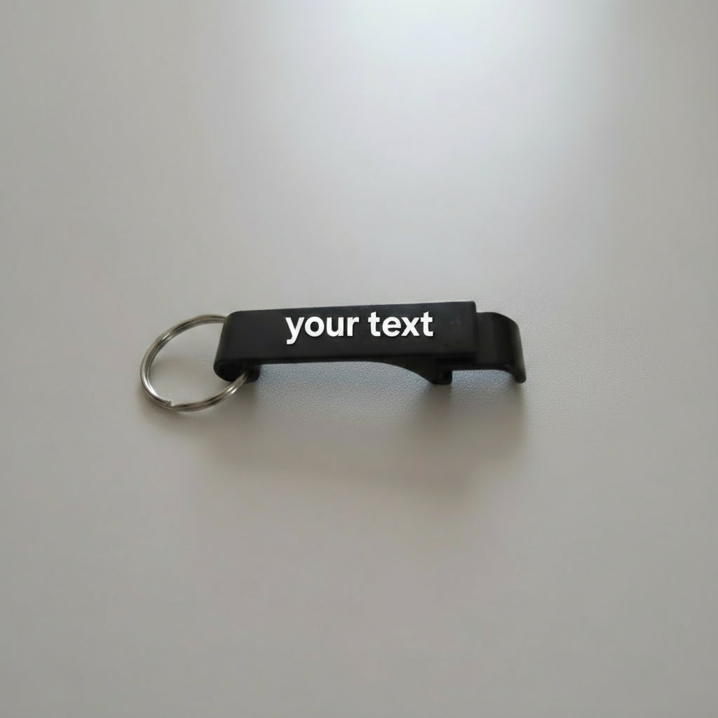 Personalise bottle and can opener keyring