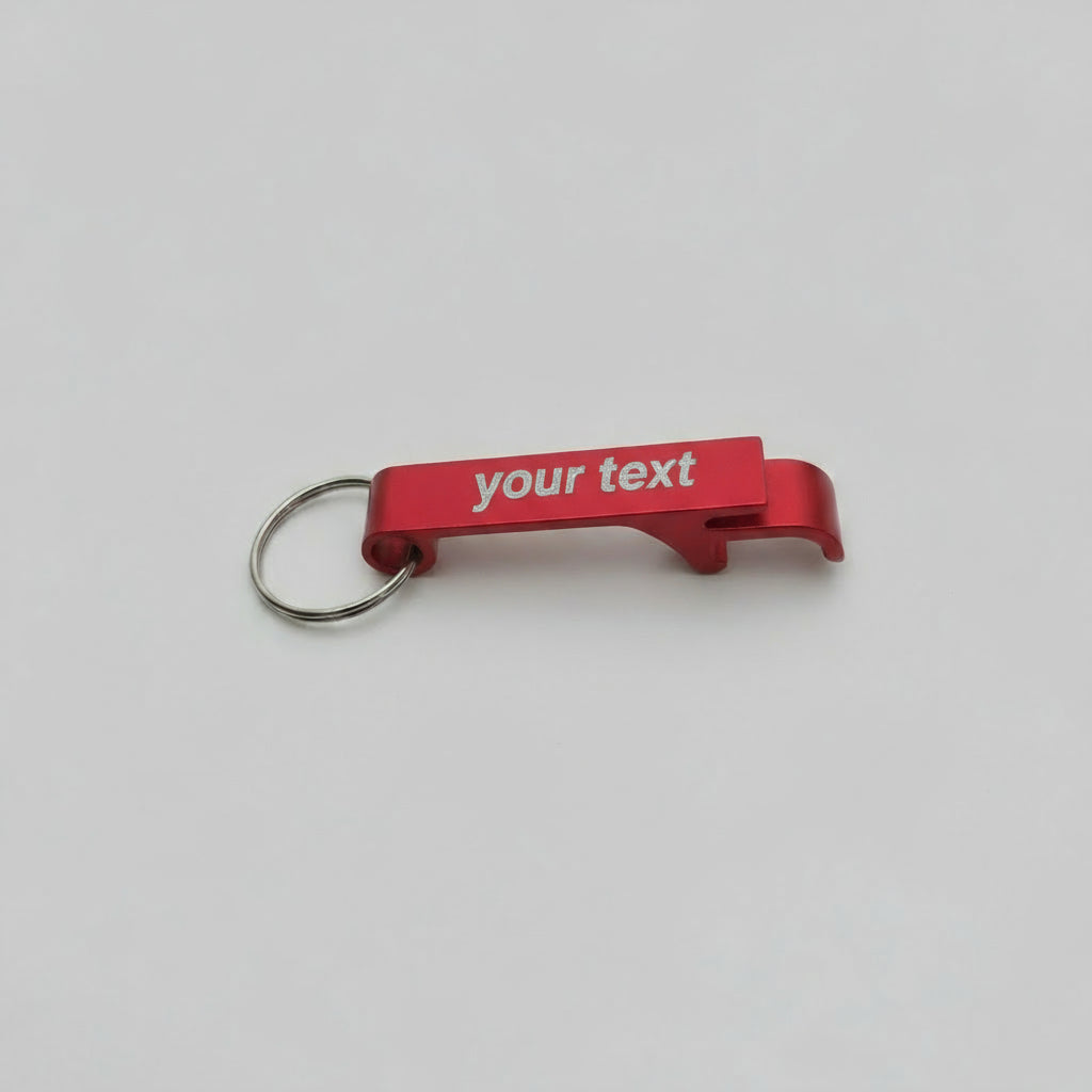 Personalise bottle and can opener keyring