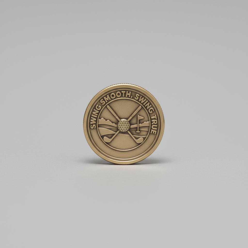 Brass Golf Marker "Swing Smooth Swing True"