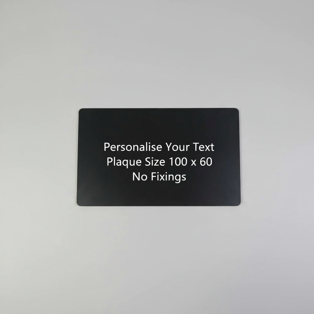 House Door Signs Personalised Etched Metal Sign Ring Bell/Parcels or Own Message